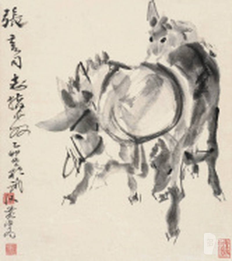 黄 胄 1925-1997 三驴图